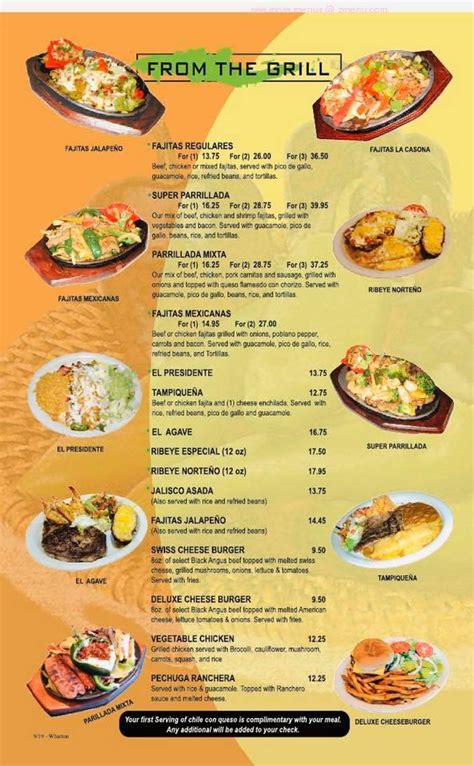  la casona menu with prices